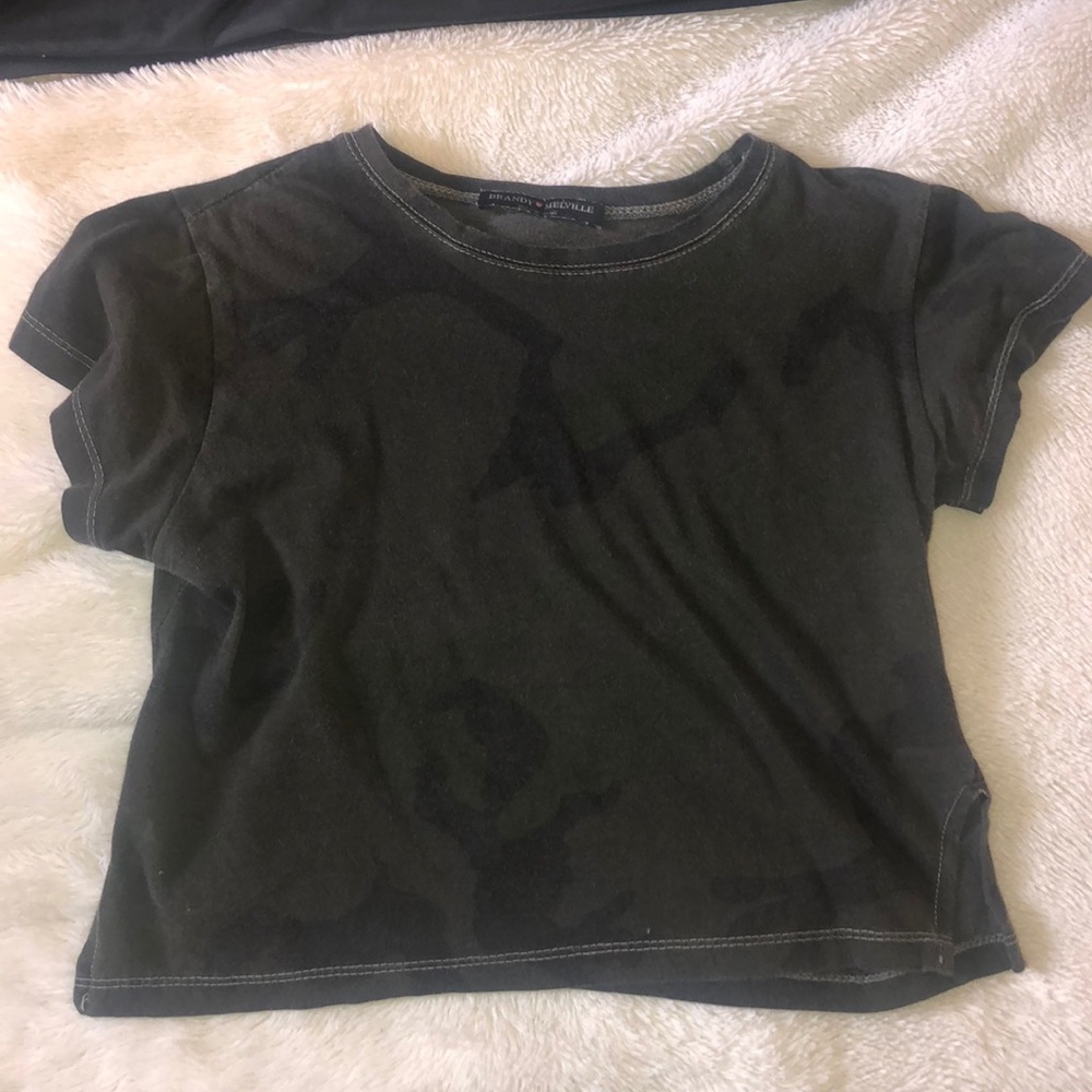 Brandy Melville camo crop top